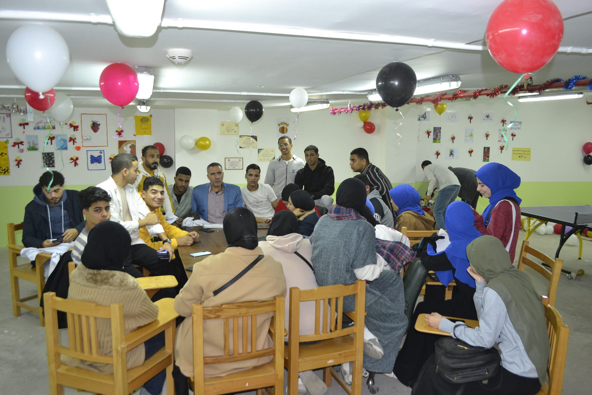 إجتماع مجلس إتحاد المعهد الفني للتمريض بشربين لوضع خطة الأنشطة الطلابية بالمعهد